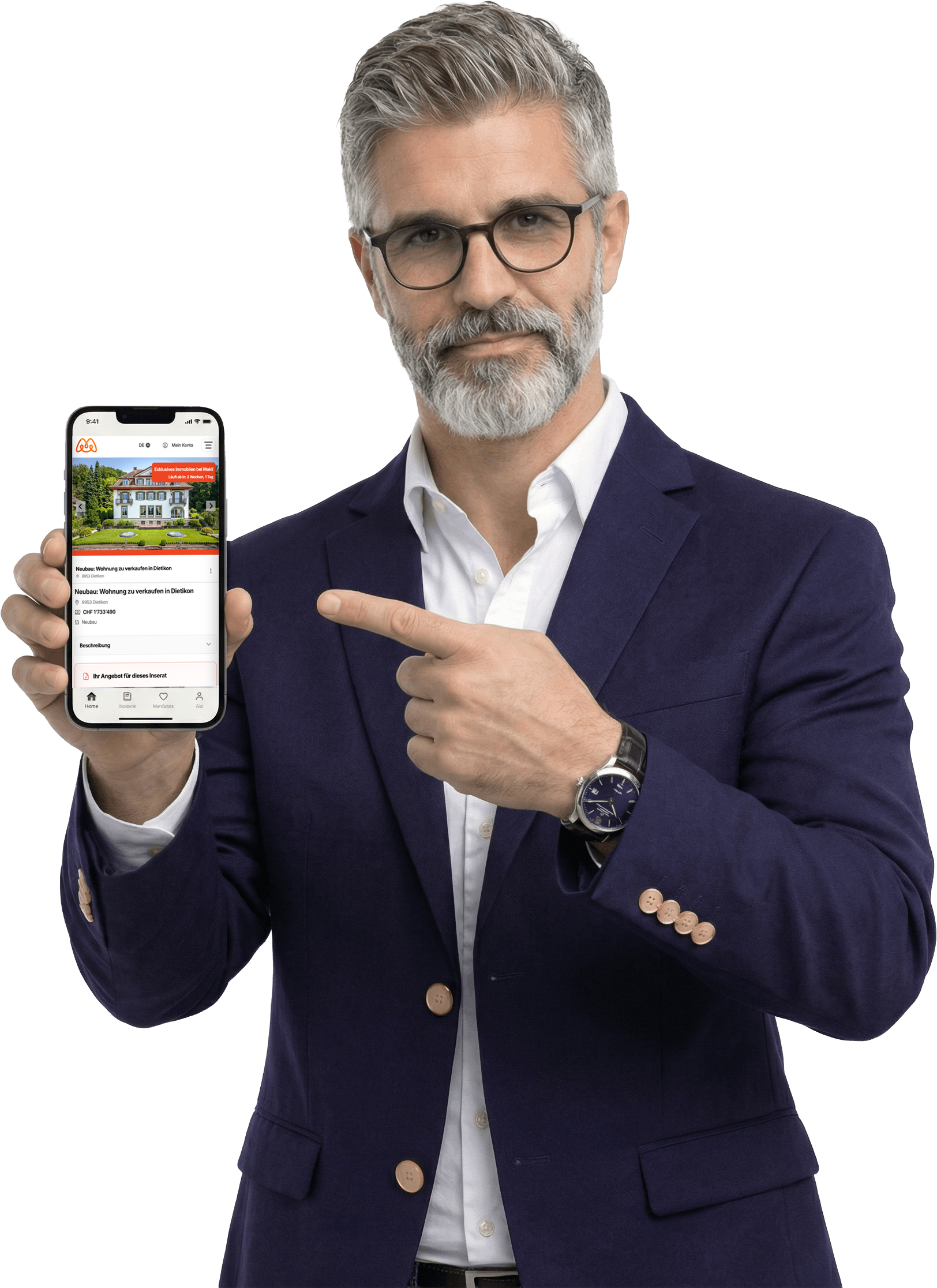 Immobilienmakler auf Makli